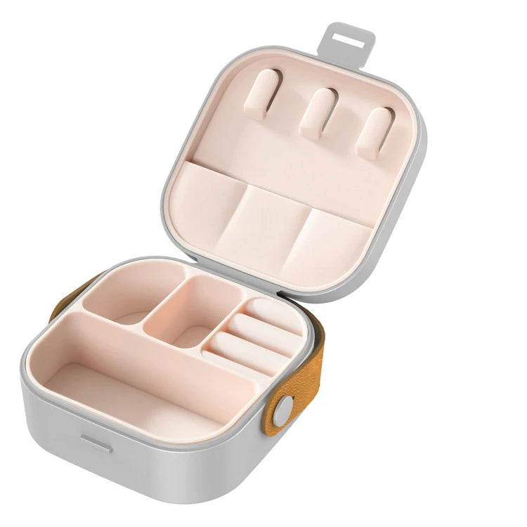 Mini Jewelry Travel Case Portable Traveling Jewelry Storage Organizer Box Women Rings Earrings Necklace Organizer Boxes JT
