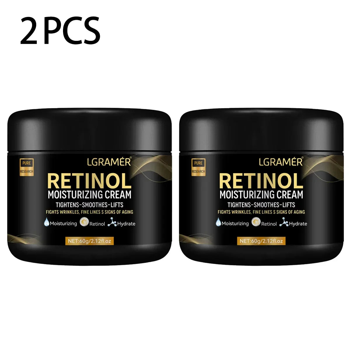 Men's Retinol Face Moisturizer Moisturizing Retinol Cream Anti-Wrinkle Aging Moisturizing Shrink Pores Whitening Smooth Retinol