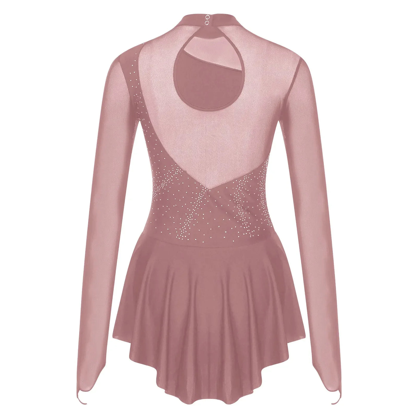 Women Modern Lyrical Dress Camisole Dance Costume Ballet Asymmetric High-Low Mesh Skirted Sleeveless Leotard Gymnastic Dancewear