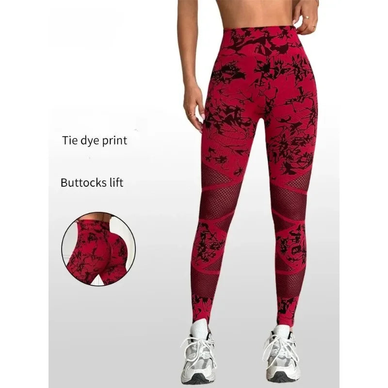 Tie Dye Yoga Leggings For Women