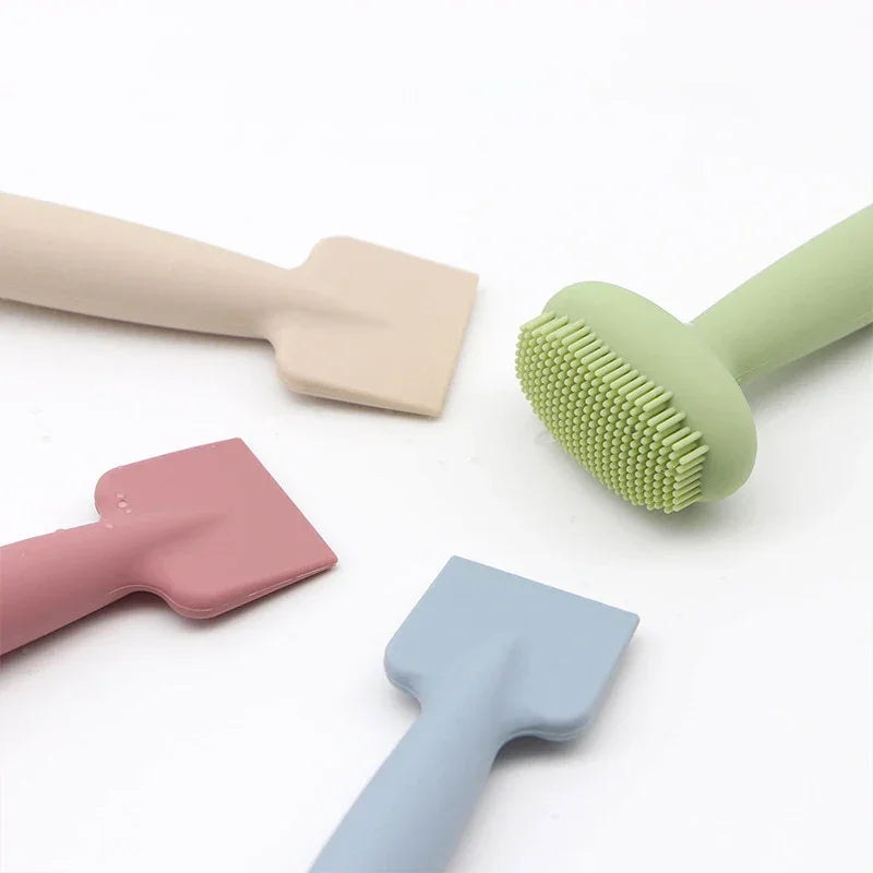 Makeup Tool Silicone Facial Cleansing Brush Double-Sided Scrubber Face Cleaner Pore Cleaner Exfoliator Skin Care Accessories