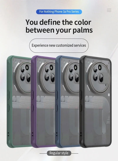 New Armor Bumper Shockproof Phone Case For Nothing Phone 3a Pro 5G Silicone Hard Cover Capa