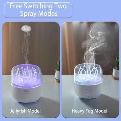 Air Humidifier for Bedroom 280ML Rotating Sea Grass Ultrasonic Aromatherapy Diffusers Mist Maker Fragrance Essential Oil Aroma