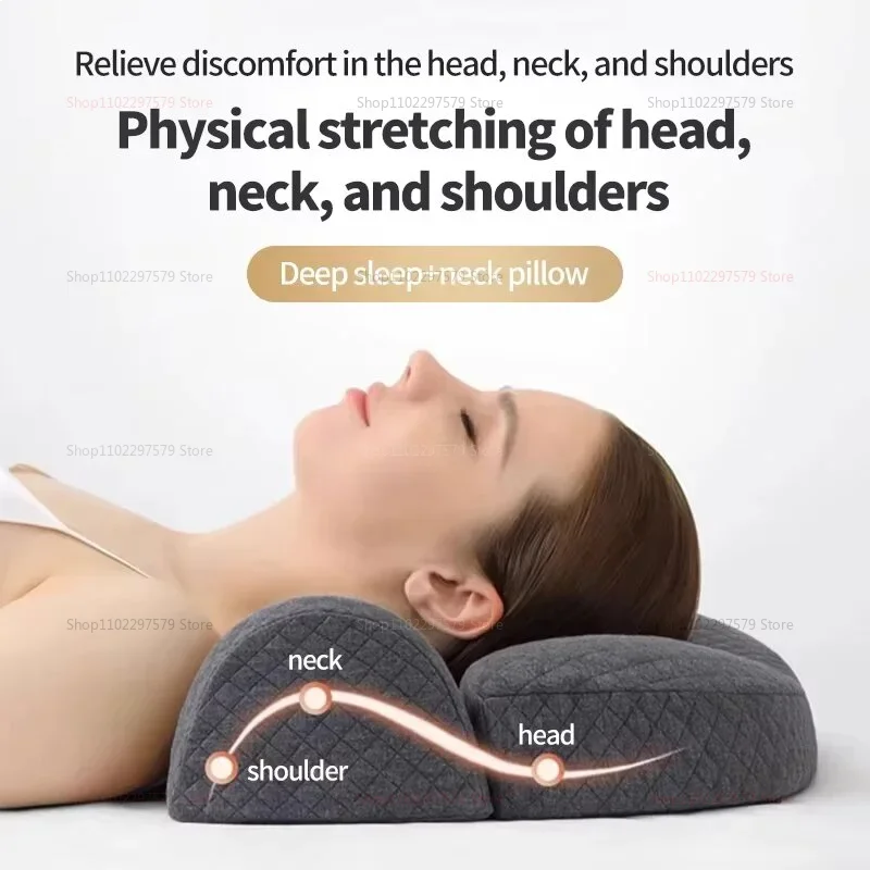 2025 Cervical Pillow Memory Foam Contour Pillow Ergonomic Orthopedic Bed Pillow for Side Sleeper Neck Pain Relief Sleep Support