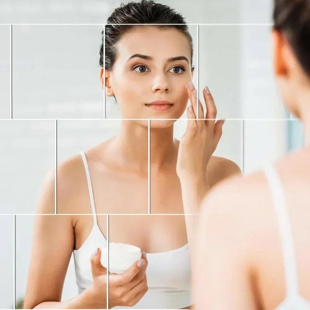 5/12pcs mirror wall sticker 15cm self adhesive decal diy mirror stickers 3d for home living room bedroom decor