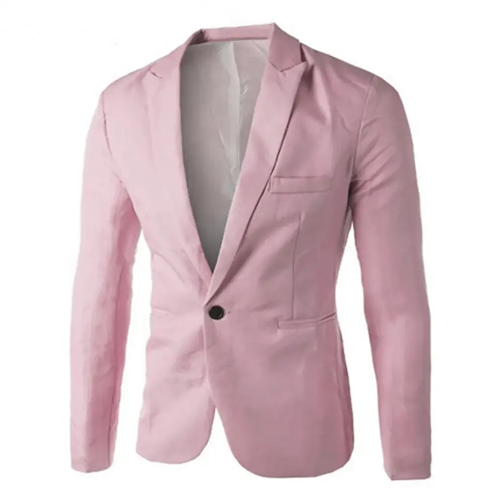 Mens Casual Blazers Vintage Work Suit Men Fashionable Suit Spring Summer Formal Slim Fit Blazers Jackets Casual Blazer