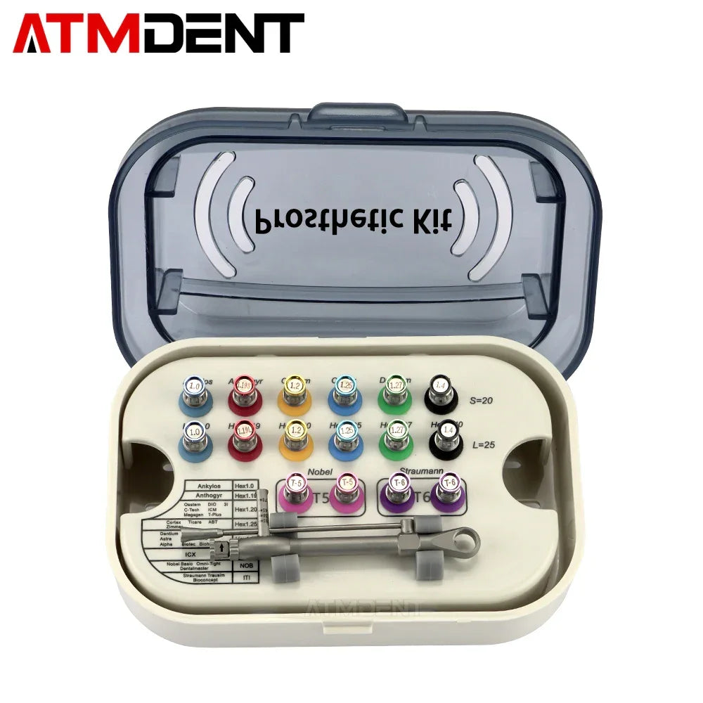 Dental Implant Torque Wrench Screwdriver Prosthetic Kit Ratchet Drivers Dentistry Implant Repair Tools