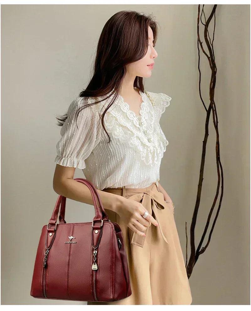 Luxury handbags woman bags designer big shoulder for women’s 2024 trendy large capacity ladies leather hand casual tote