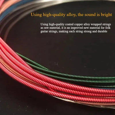 Colorful Guitar Strings 1-6 Strings for Classical Classic Guitar Acoustic Guitar Steel Strings Musical Instrument Accessories