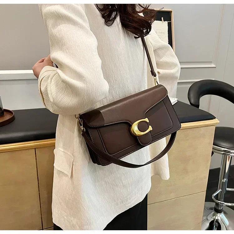 Luxury - grade 2025 women’s exclusive small square shoulder bag - solid - color aesthetic niche - style design& daily