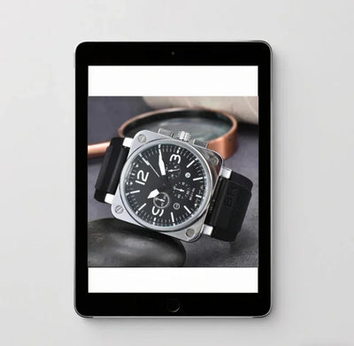 High-End BR Original Brand Watches For Mens High Quality Square Automatic Mechanical Watch Business Sports AAA Male Clock