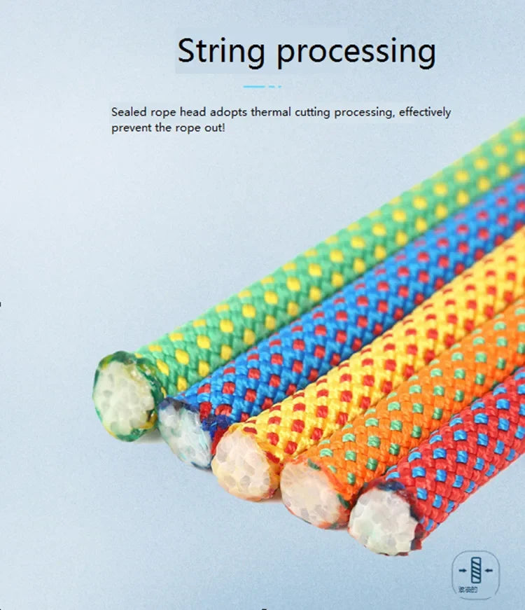 8mm Climbing Rope Outdoor Tree Rock Equipment Mountaineering Lifeline Emergency Survival Safety Gear Escape Rescue Static Rope