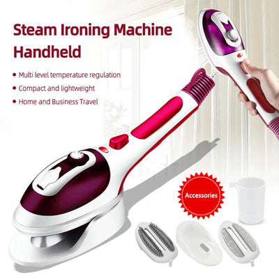 110V/220V Handheld Steam Iron Garment Steamer Clothes 800W Power Electric Steam Iron  Small Portable Traveling Clothes Steamer