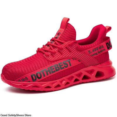 Safety Shoes Men For Work Sneakers Women Men Steel Toe Work Shoes Security Protective Shoes Lightweight Anti-Smash Anti-Puncture