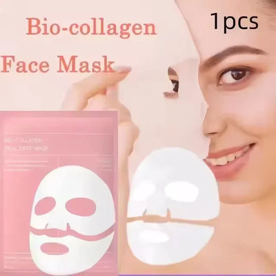 Bio-Collagen Face Mask Deep Moisturizing Overnight Mask Collagen Protein Hydrogel Soft Gel Mask Brightening Firming Skin Care