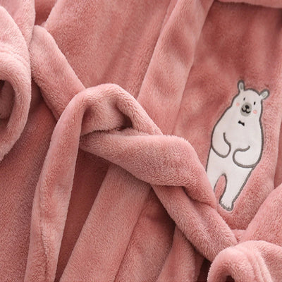 Children's Winter Flannel Cartoon Cute Sleepwear Boys Girls