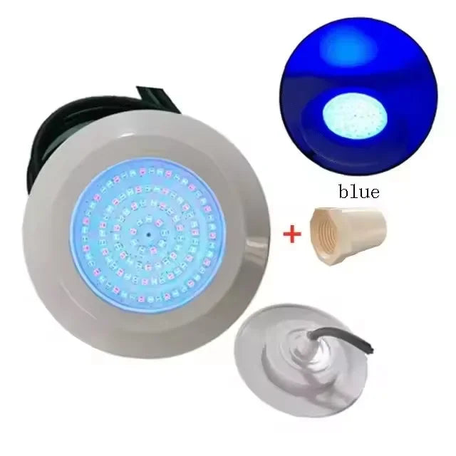 LED Submersible Swimming Pool Lights 12W Multiple Color Resin Filling Underwater Spotlight DC12V Warm White Blue Cold White