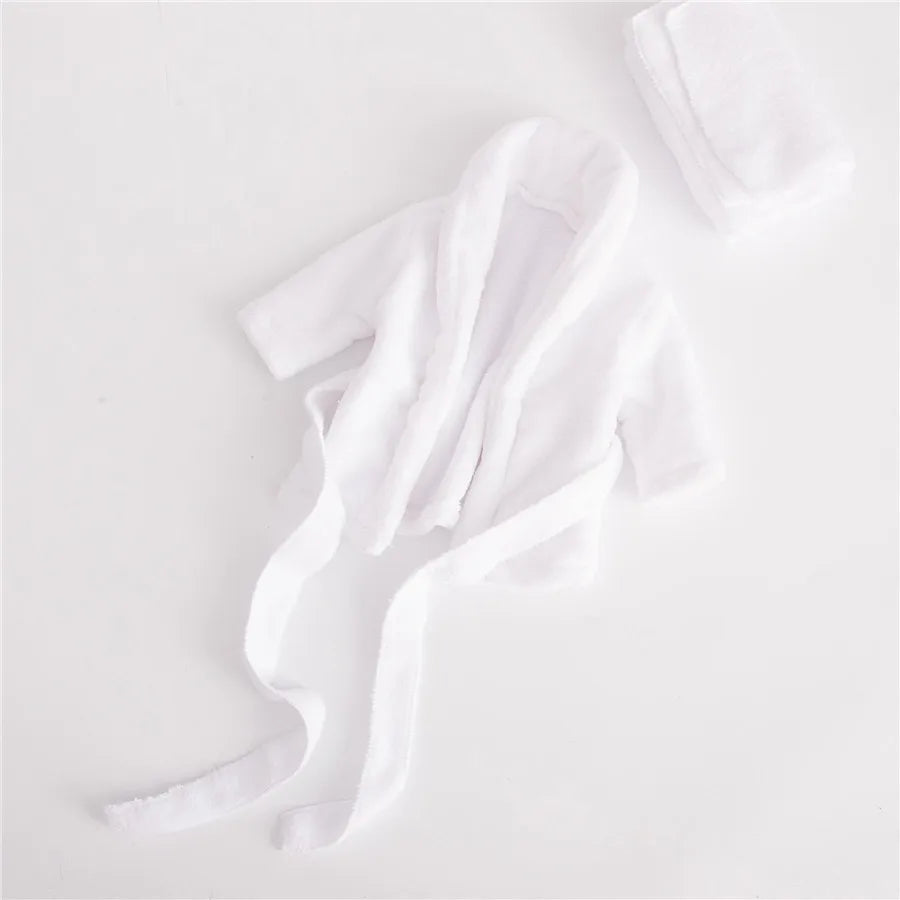 Newborn Photography Bathrobe Baby Bathing Pajamas Photo Studio Photography Clothing Baby Thickened Coral Velvet Bathrobe Pajamas