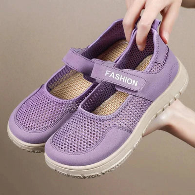 Women's Plus Size Wide Width Sandals Soft Sole Comfortable Mom Shoes Breathable Fabric Spring No Slip Chubby Feet Casual Walking