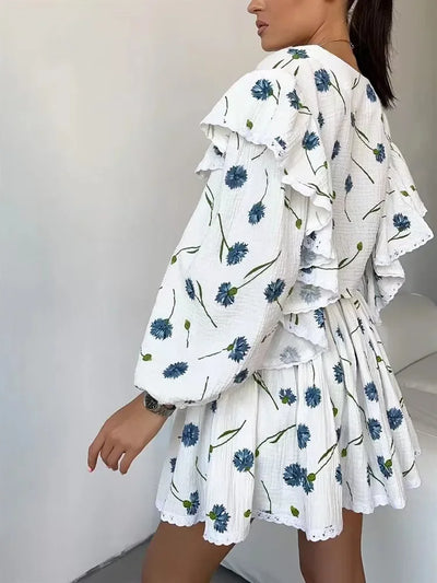 Women Lantern Linen Top