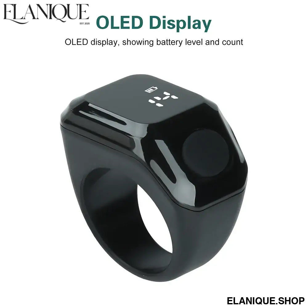 Digital Display Counter Smart APP Ring Counter Portable Bluetooth Counting Ring Time Reminder Wearable Tasbih Zikr Ring Misbah