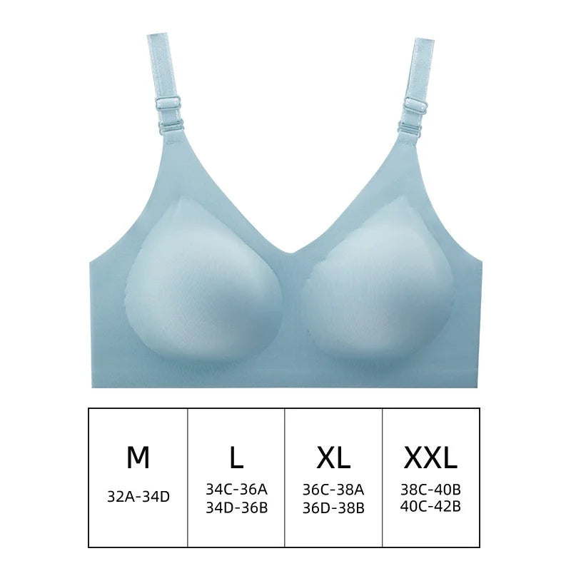 Women's Bras Thin Style Jelly Colour Wireless