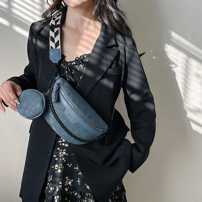 Designer Woman Chest Pack Retro Embroidery Belt Bag Coin Purse Luxury Lady Waist Bag Fashion Brand Shoulder Crossbody Chest Bags