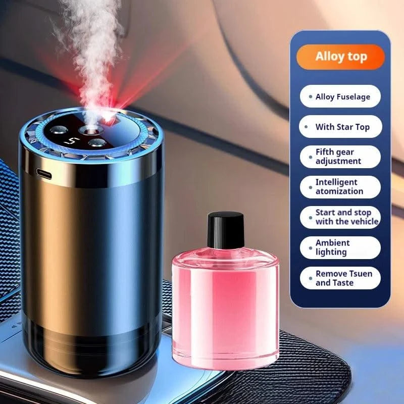 Car Air Humidifier Fragrance Diffuser Car Air Fresheners Perfume Essential Oil Diffuser Odor Eliminator Removing Humidifier