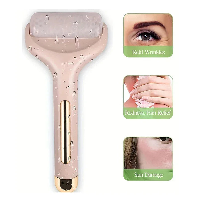 Facial Massage Roller Skin Lifting Firming Smooth Wrinkles Eye Puffiness Reusable Cooling Facial lce Roller Home Beauty Skin Fac