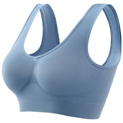 Women's S-5XL Seamless Bra Push-Up Sports Bra