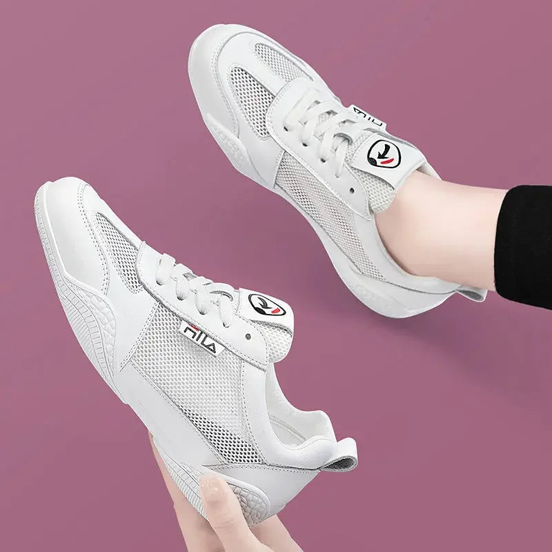 Designer Sports Shoes for Women 2024 Gym Cute Comfortable and Elegant Flat White Sneaker Running Fashion Casual Tennis Female