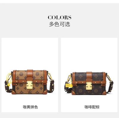 Women's Leather Hand Bag Fashionable And Elegant By Famous Designer Luxury Brand Classic Shoulder For Daily