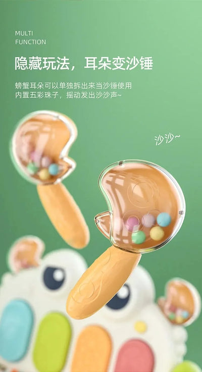 Baby Toys Musical Play Mats Piano Gym Newborn Toys Tummy Time Mat Baby Teether & Padded For Toddlers Early Learning Education