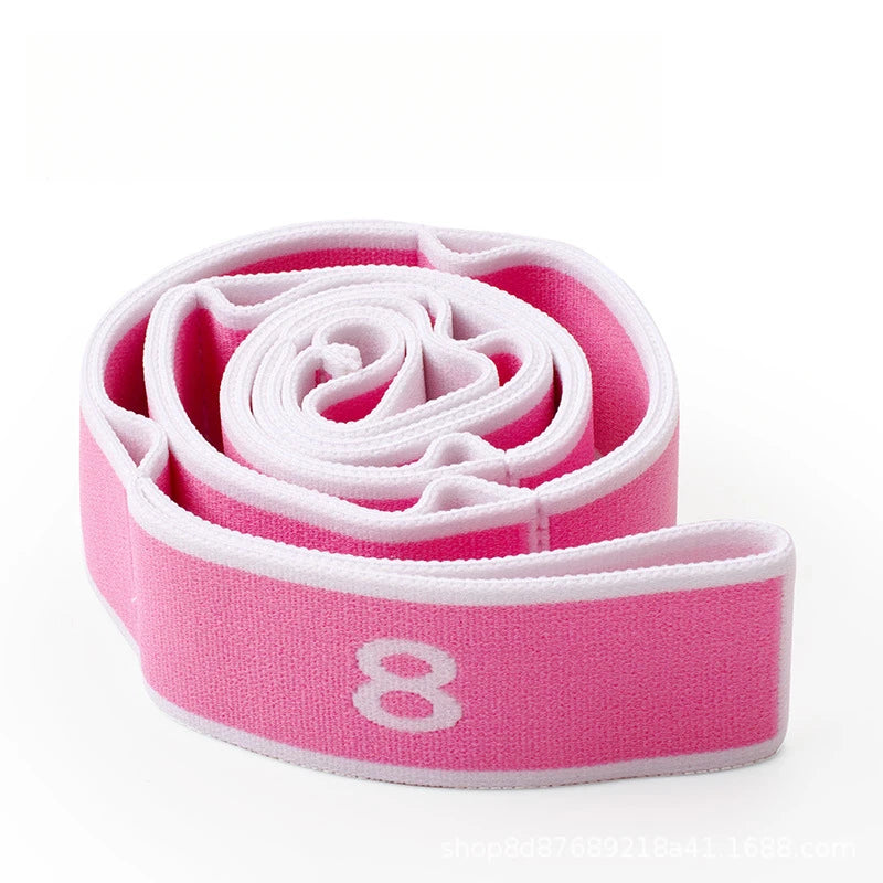Yoga Stretching Belt Dance Gymnastics Training Band Elastic Yoga Resistance Bands Pilates Exercise Pull Strap Belt Fitness Sport