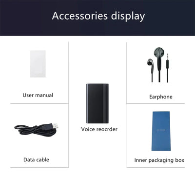 500 Hours Recorder Voice Recorder Noise Cancelling Audio Recorder with Magnetic Attachment Suitable for Lectures, Meetings