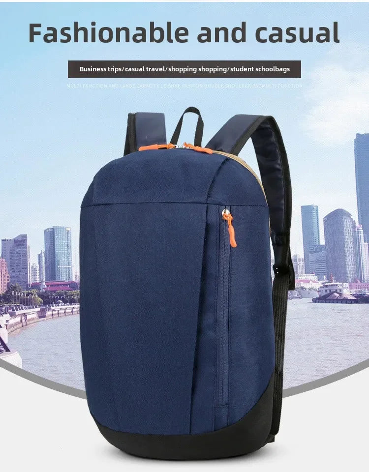 Mountaineering bag large capacity simple all-matching, fashionable, lightweight travel backpack, water splash resistant backpack