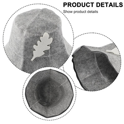 Bath House Kit Fisherman Felt Sauna Hat Fisherman Felt Sauna Hat Free Water Absorption Long Lasting Performance