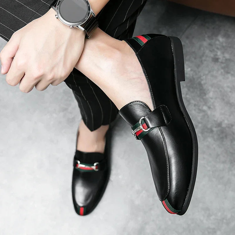 2024 high-end oversized men's Oxford shoes, breathable British wedding groom business soft sole casual shoes