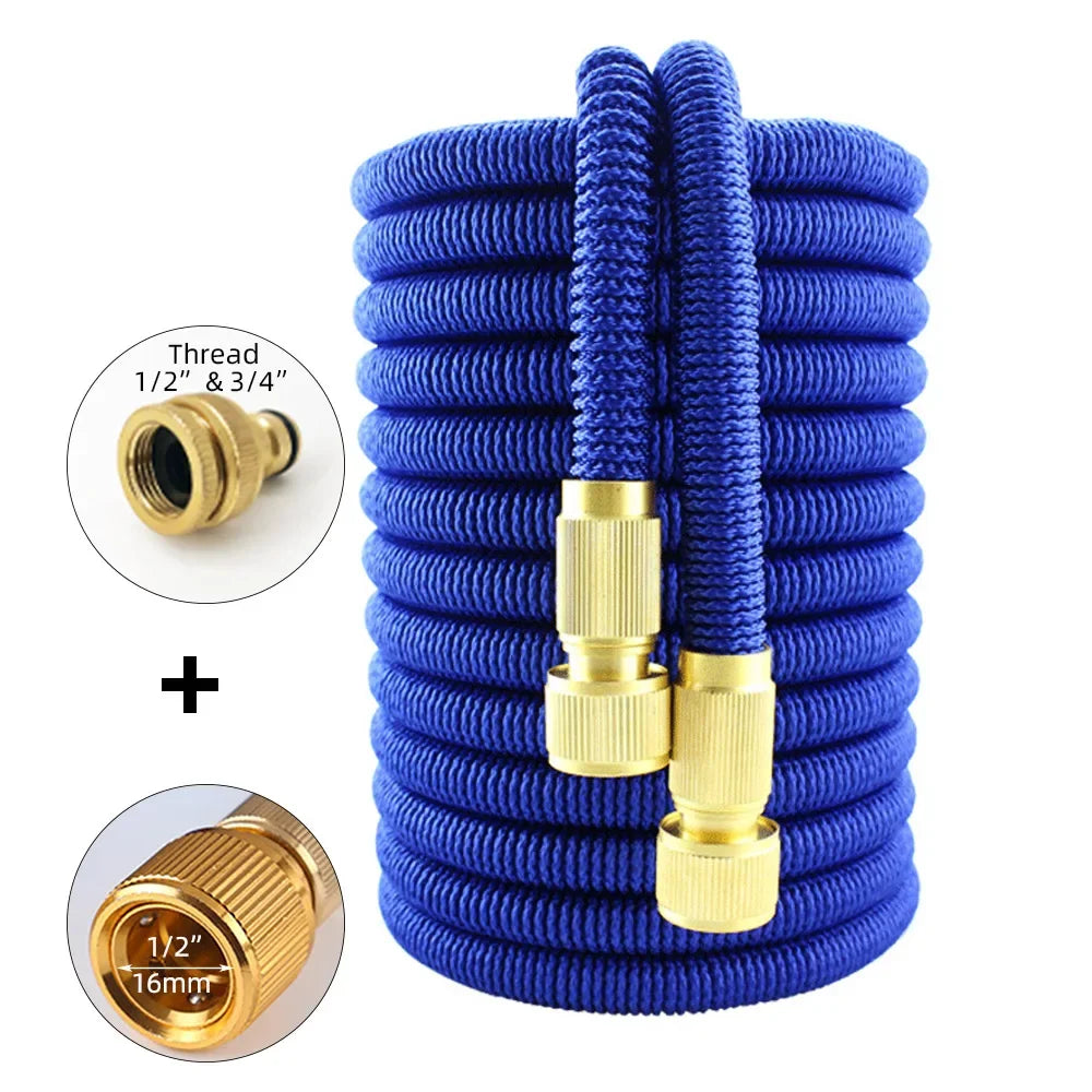 Garden Expandable Watering Hose Flexible Magic Hose High Pressure Car Washer Hose Retractable Water Gun Cleaning Pipe Irrigation