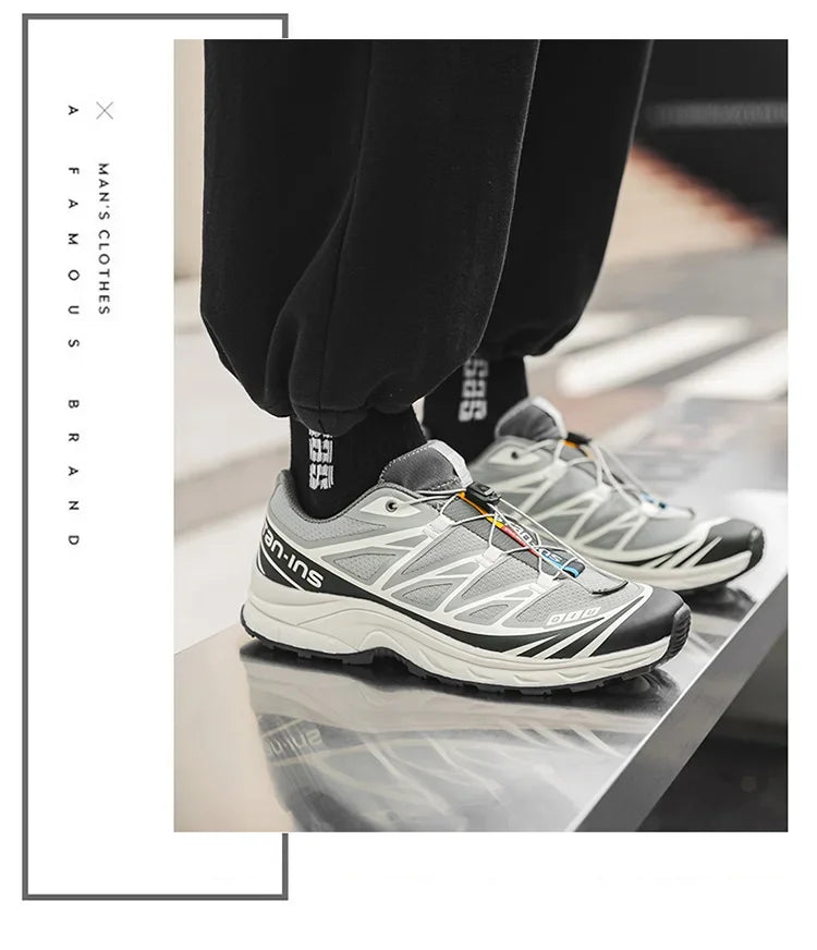 Athletic Shoes For Men Outdoor Hiking Boots New Product Fashion Men Casual Shoes Light Running Sneakers Breathable Elastic Band