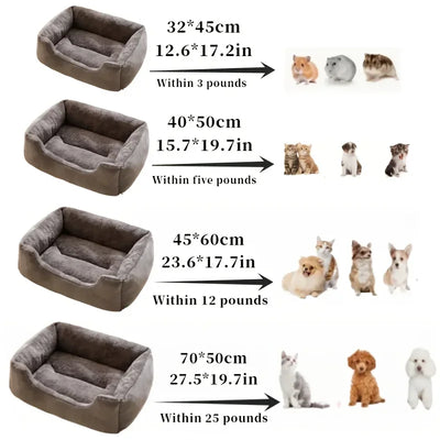 Comfortable Plush Pet Sofa Bed, Dog Bed, Cat Bed, Year-round Warm Shelter, Suitable for Scenarios: Bedroom, Living Room, Balcony