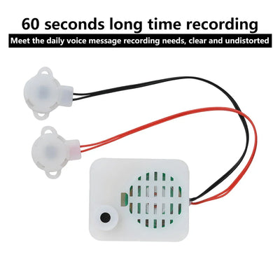 60-Second Recorder Sound Recording Module Two-Button Recorder One Record And One Play Plush Toy Voice Message Recorder Voice Box