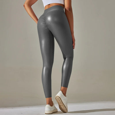 PU Faux Leather Leggings For Women