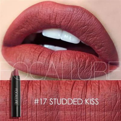 Focallure Matte Lipstick 19 Colors Waterproof Matte Lipsticks Soft Texture Lip Stick Cosmetic Sext Red Nude Lip Makeup Batom