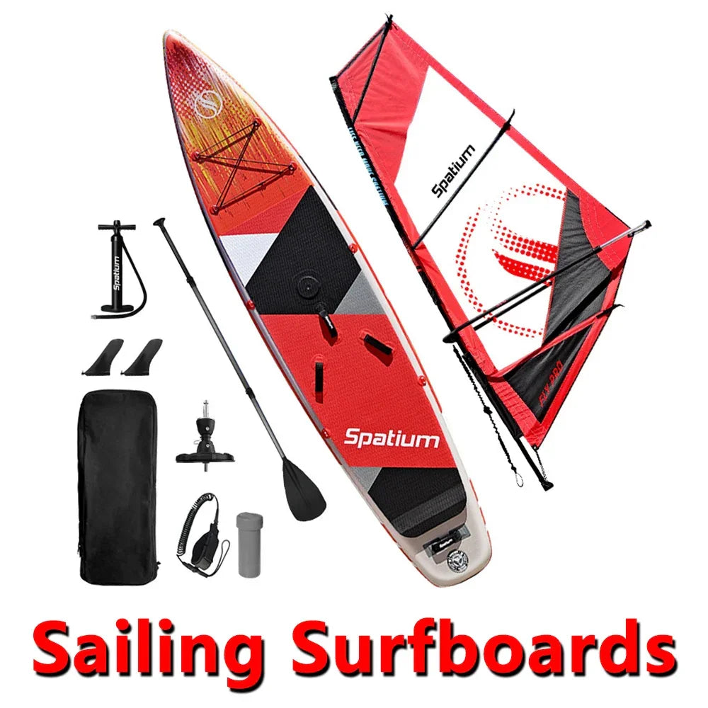 Water Surfing 2-in-1 Windsurf Sail With Sup Board Windsurfing For Smooth Sailing And Paddleboarding Inflatable Surfboard Sailing