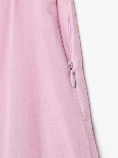 Women's Pink Pleated