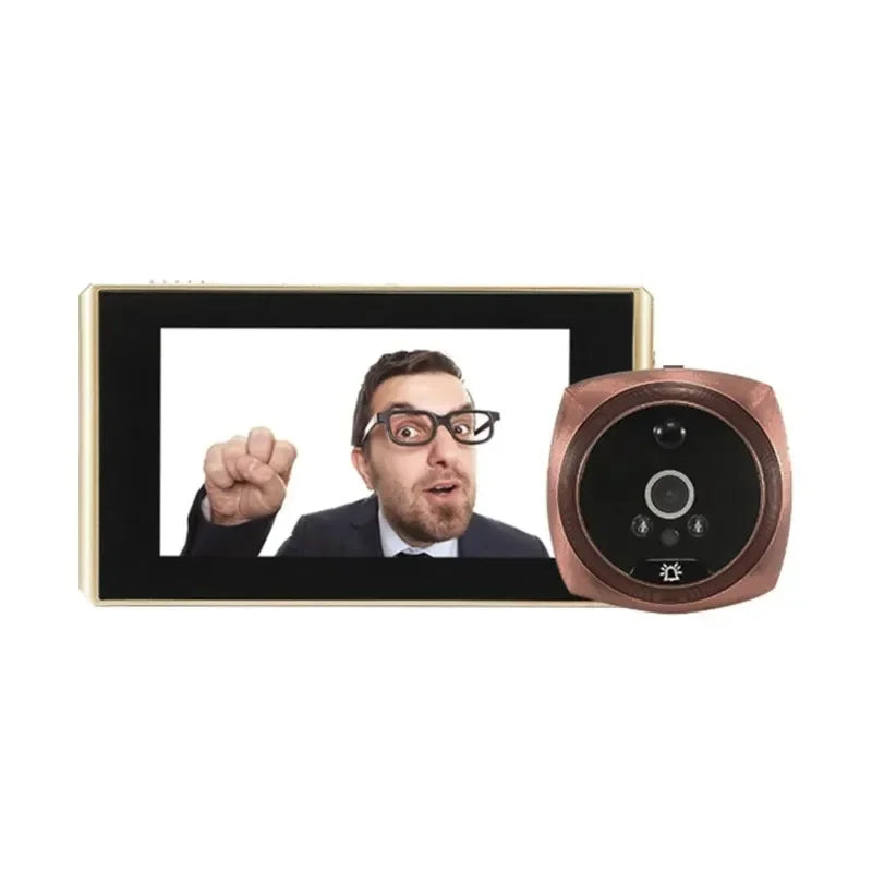 Door Video Peephole Camera Motion Detection 4.3" Monitor Digital Ring Doorbell Video-eye Security Voice Record