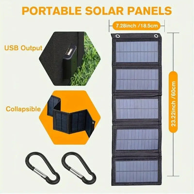 Fast Solar Power Generation Solar Panels Portable Fold Solar Charging Panel Lasting 5V Solar Photovoltaic Panels on Foot