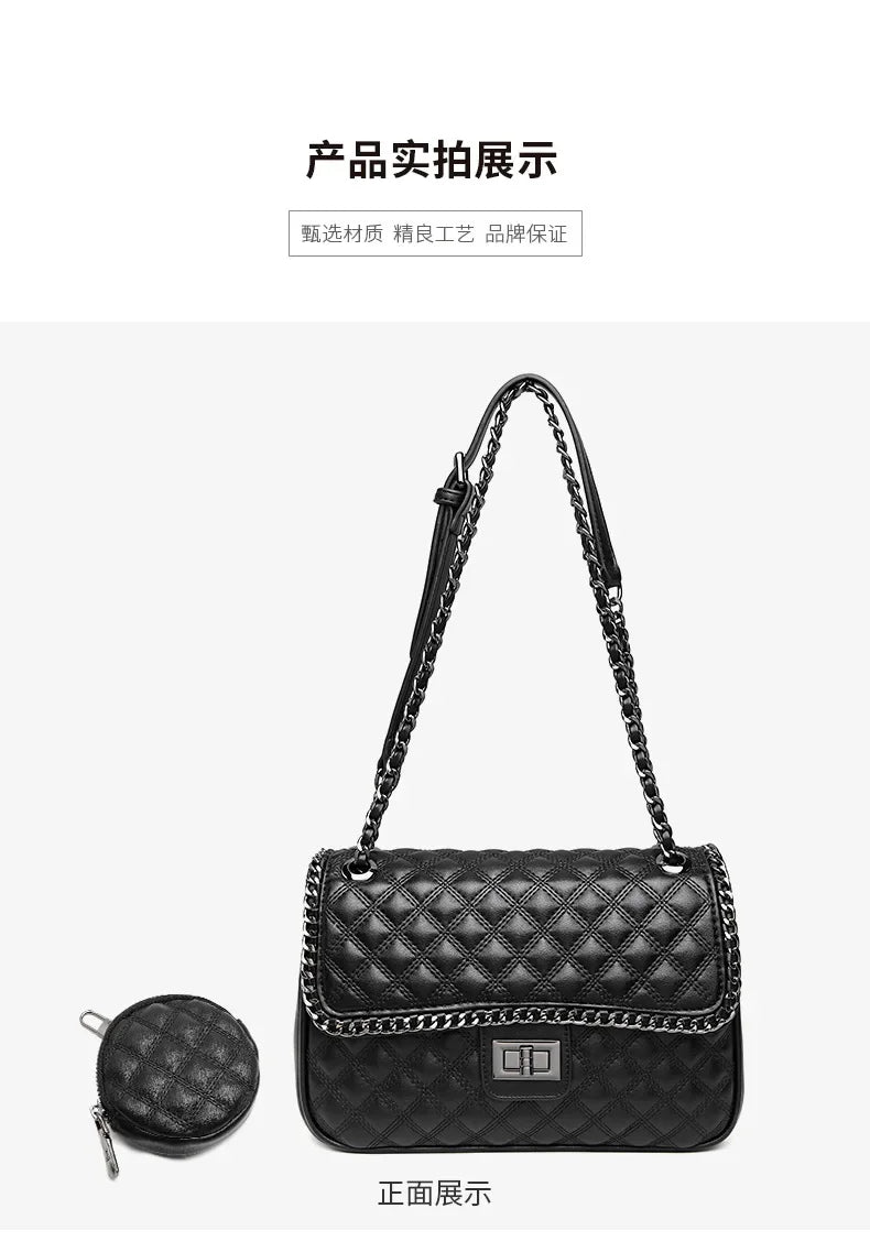 Famous Designer Women's Handbag With Premium Leather, Elegant Messenger Bag For Everyday Use, Classic Luxury Style