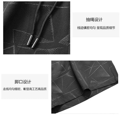 Workout Athletics Men Jogging Sportswear Dry Fit Sports Homme Pants Running Sport Ice Silk Shorts Men's Gym Sweatpants Clothing